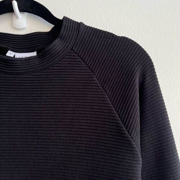 Jan N June Women’s Small Rib Black Pullover O-Sweater Toulon Long Sleeve - Picture 4 of 12
